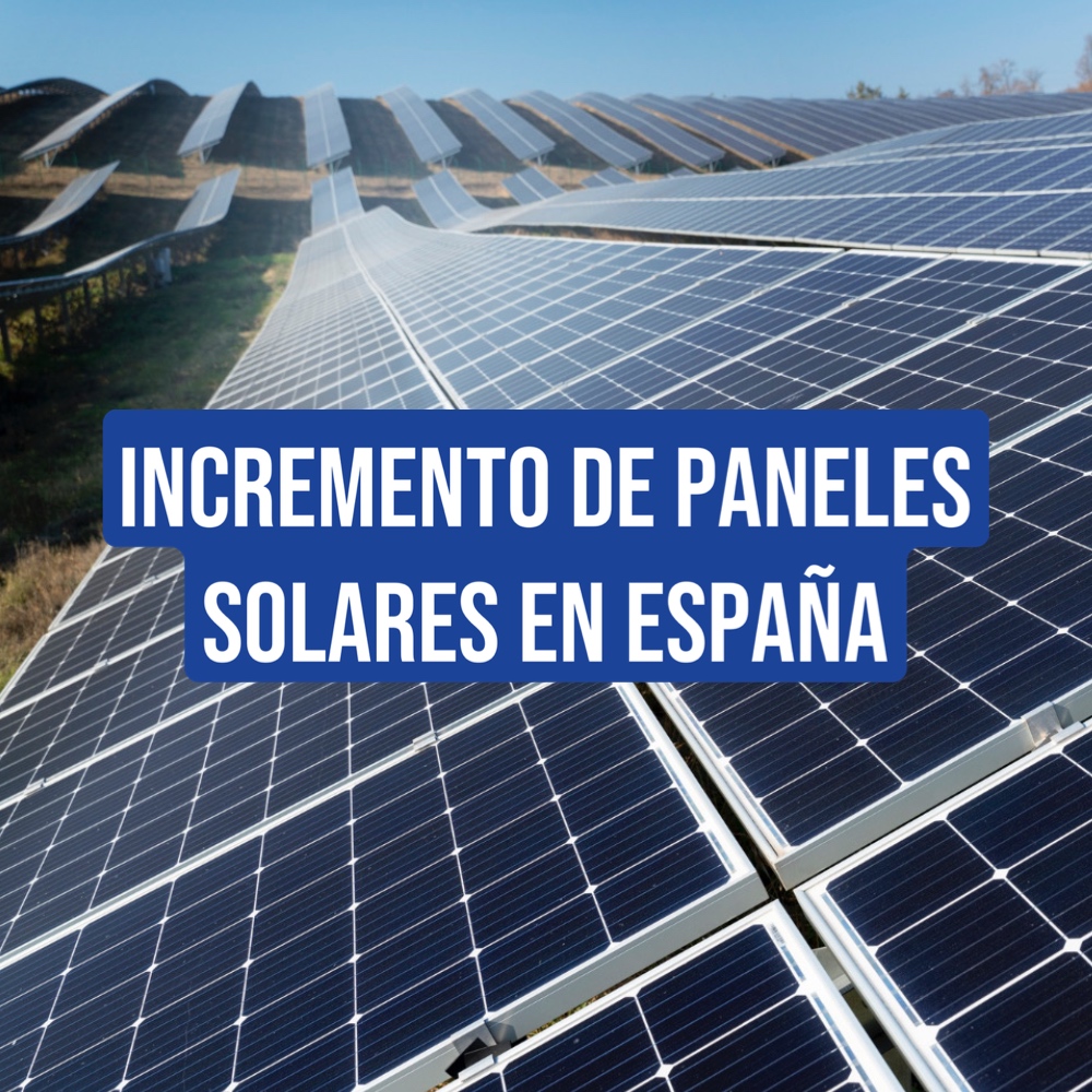 incremento paneles solares en España